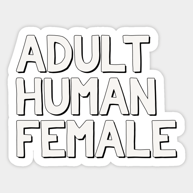 Adult Human Female Sticker by WitchPlease